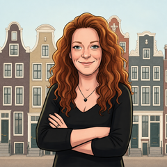 Getekende avatar van Wendy voor Hollandse gevels